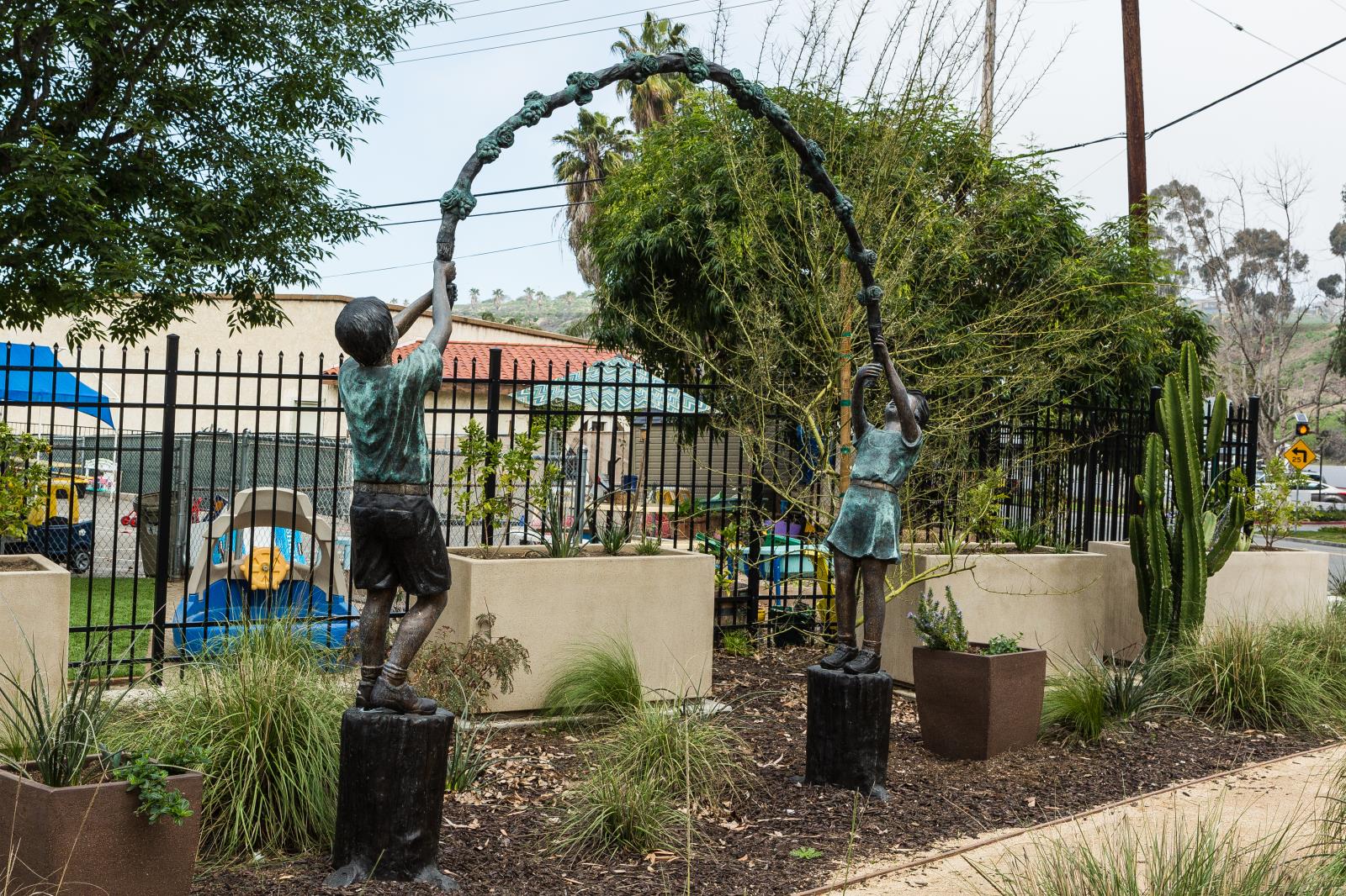 Jump Rope Bronze Sculpture