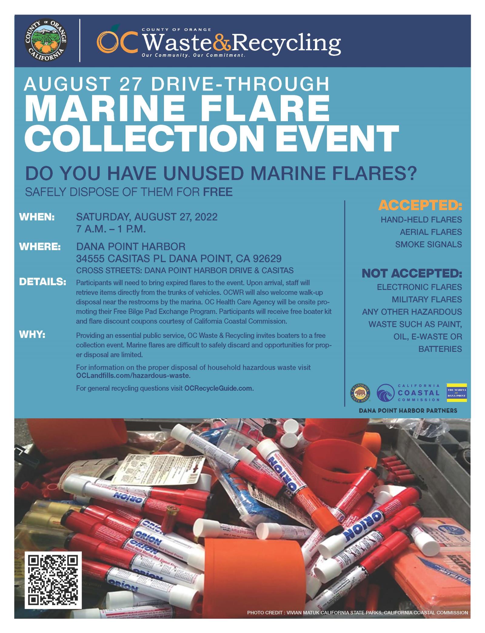 OC Flare Collection Event flyer